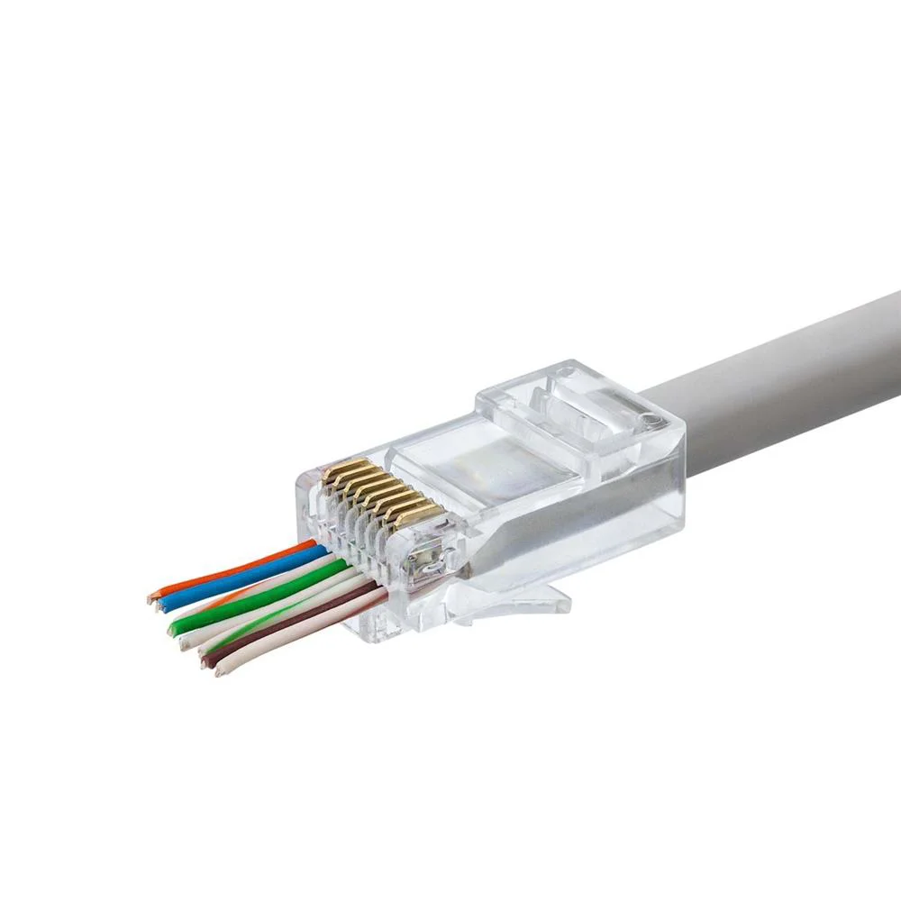 Hadron Hdx5030 100lü Cat6 Konnektör Ez Rj45 Paket Şeffaf Yeni Nes