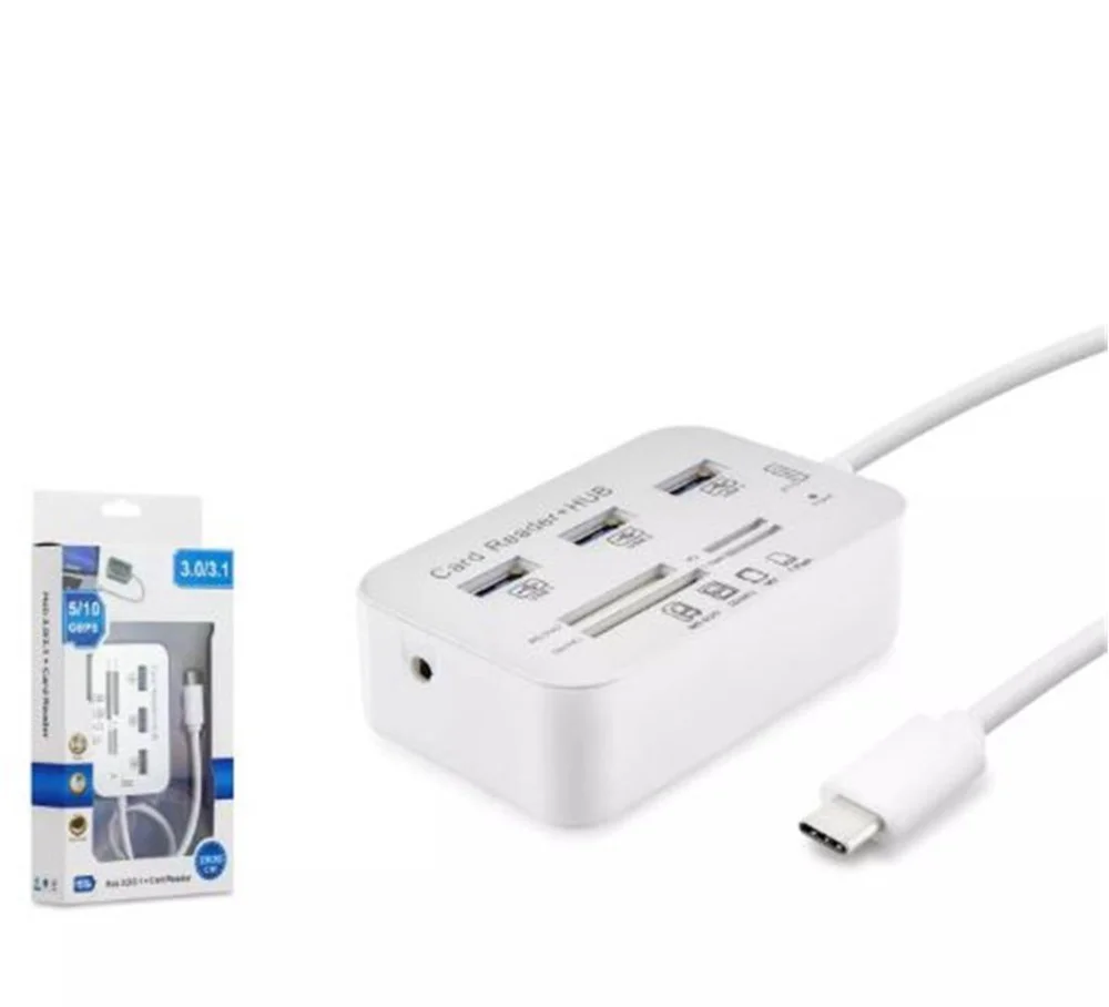 HADRON HDX7029 TYPE-C HUB COMBO 3-USB3.0 + MS + SD + M2 + TF 20CM