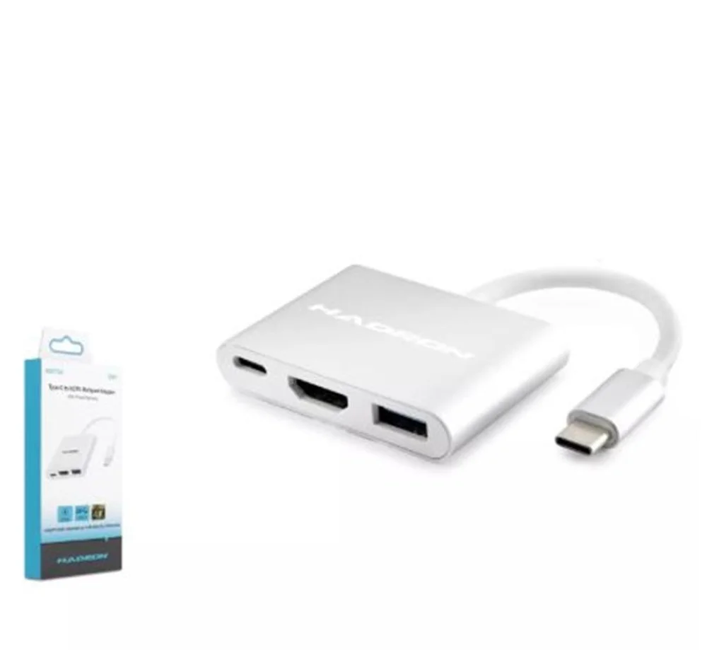 Hadron Hdx7764 Type-C Hdtv Combo Hdmi 4K 30Hz + Type-C + Usb3.0 3
