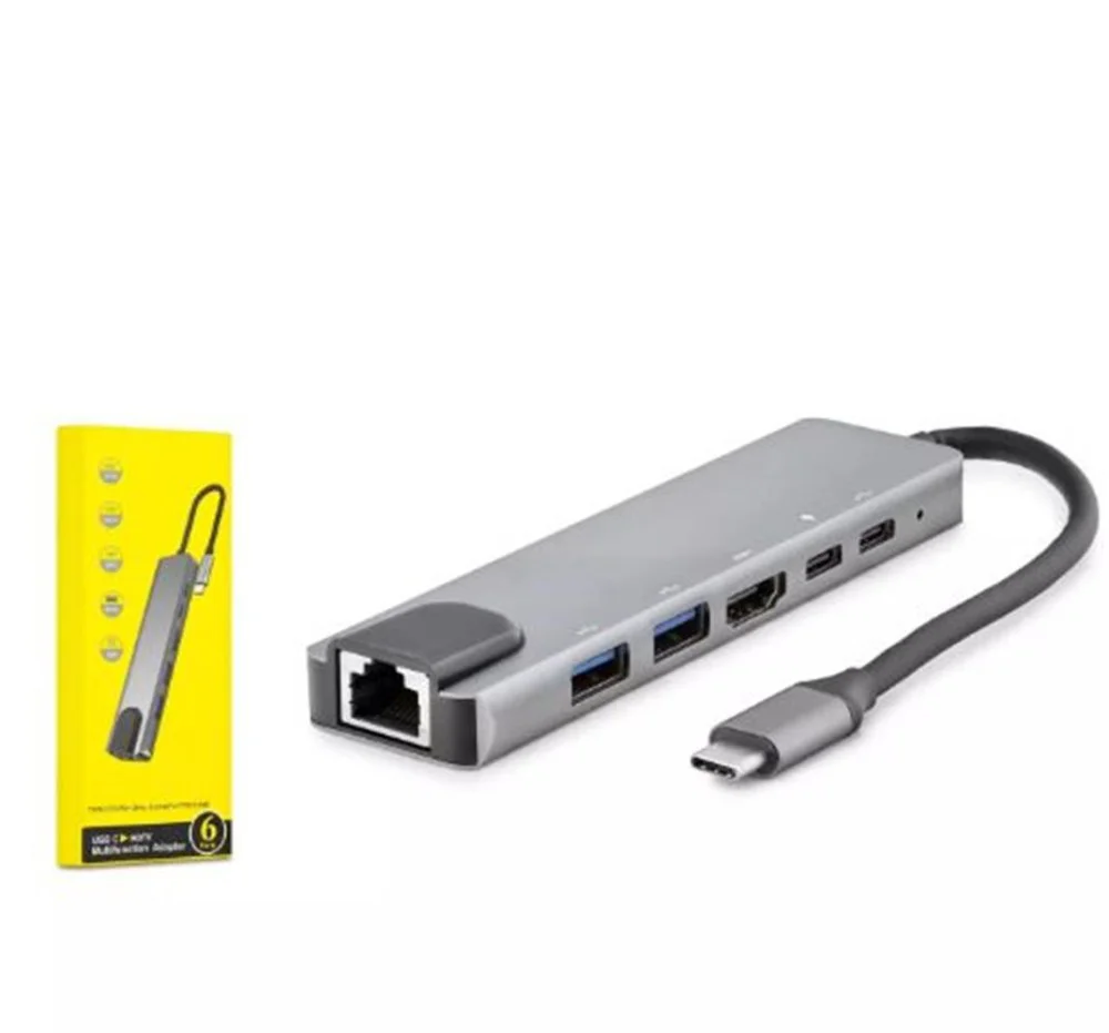 HADRON HDX7791 TYPE-C HDTV COMBO HDMI 4K 30HZ + 2-TYPE-C + 2-USB3