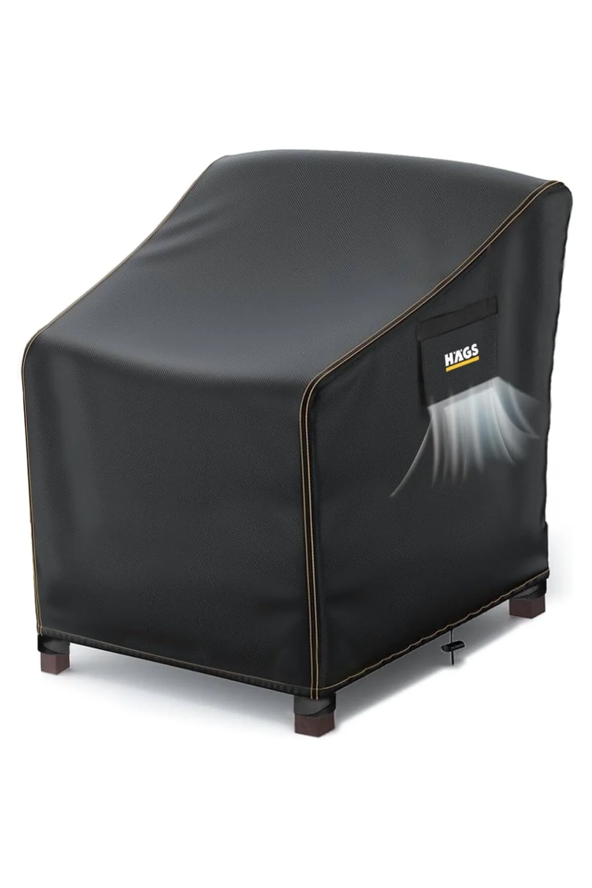 Haegs Tek Kişilik Bahçe Koltuk Örtüsü, Koruma Kılıfı, Su Geçirmez Açık Hava Bahçe Mobil