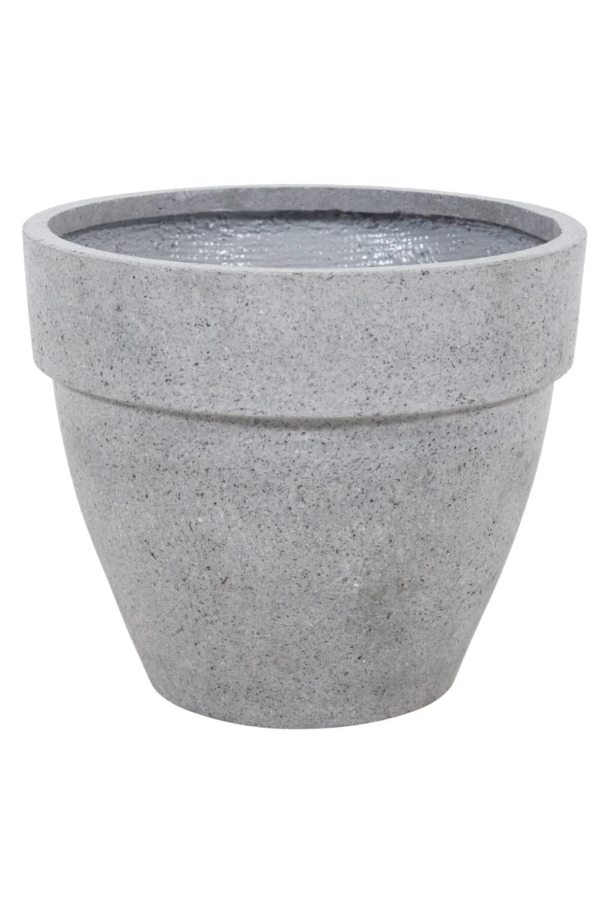 Hafif Beton Saksı Gül Gri (s) 18x16