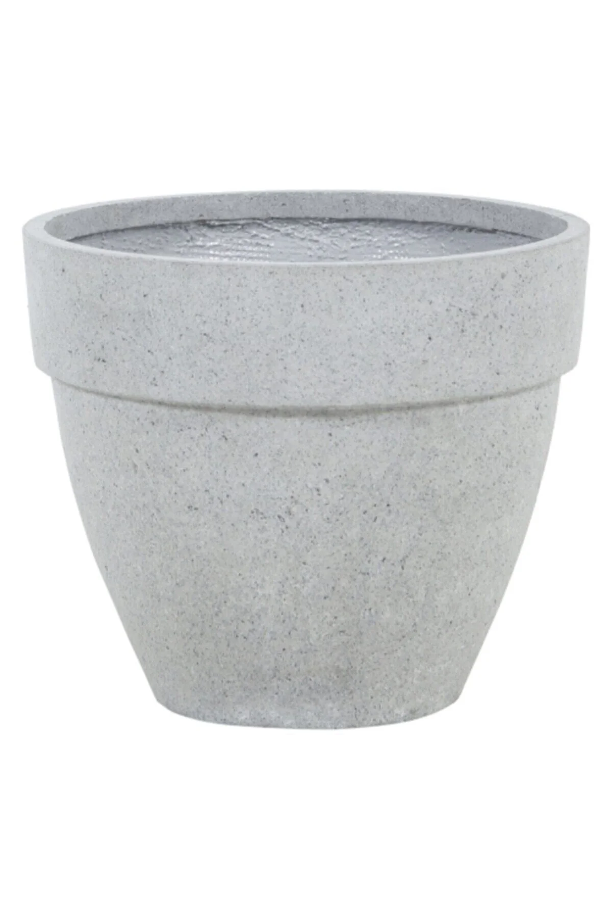 Hafif Beton Saksı Gül Gri (l) 27x27