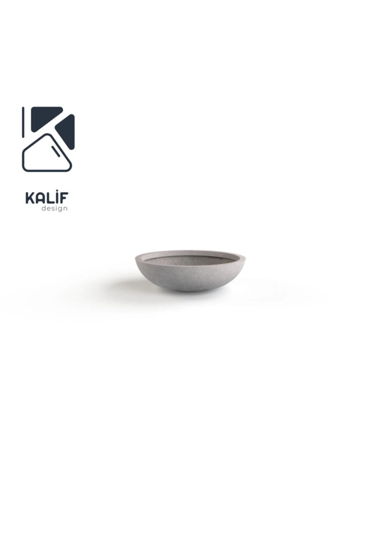 Hafif Beton Saksı (terrazo) Freya (m) 70x70x20 Gri