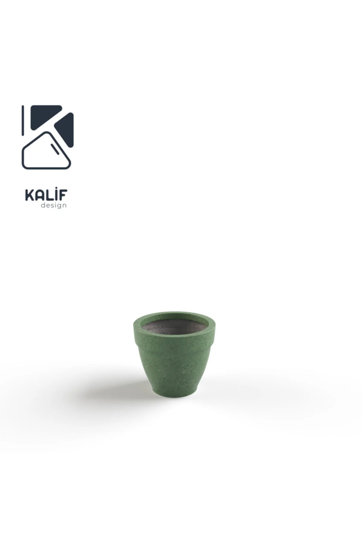 Hafif Beton Saksı (terrazo) Terra (xs) 23x19 Yeşil