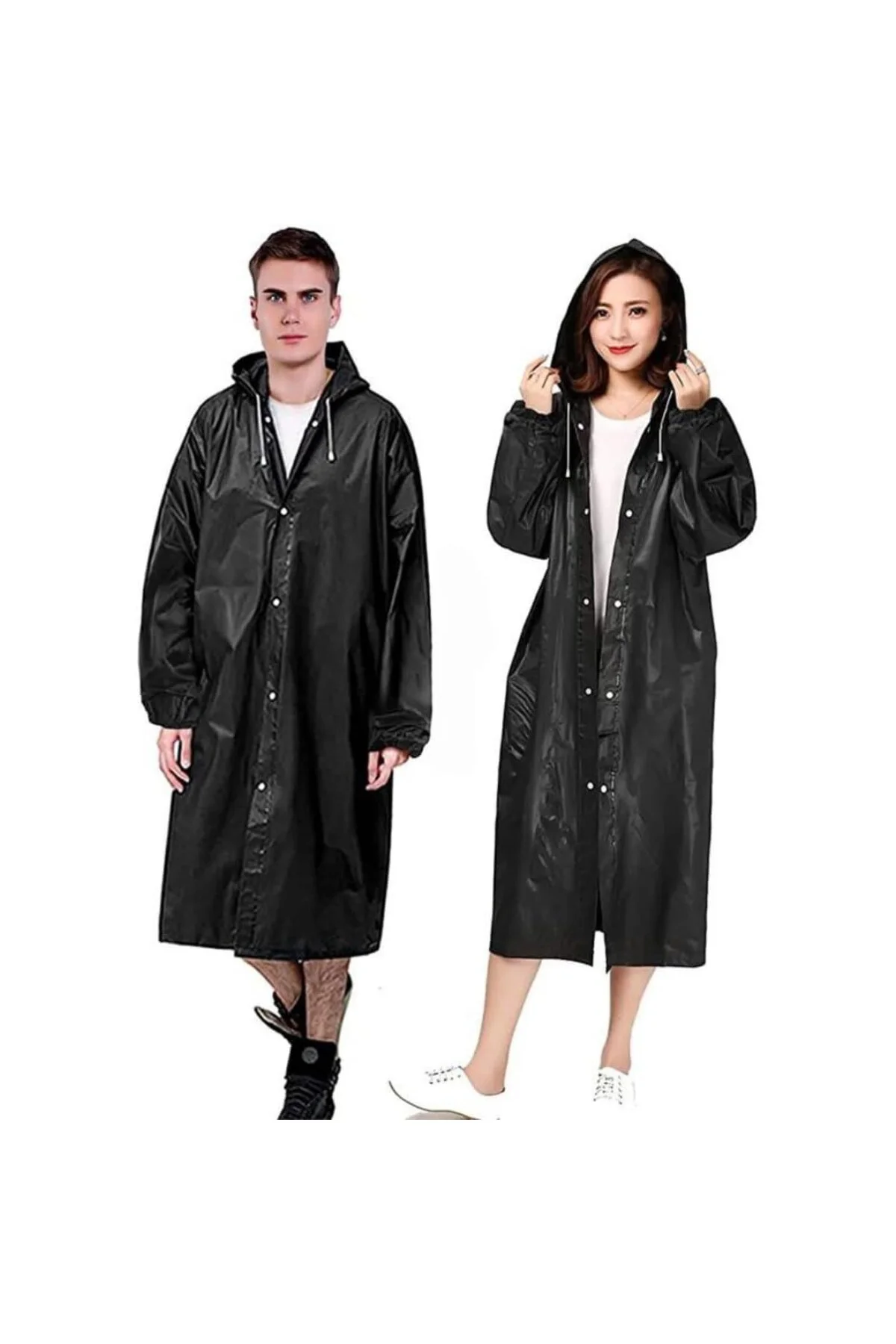 Hafif Taşınabilir Yağmurluk, Tekrar Kullanılabilir Unisex Yağmurl