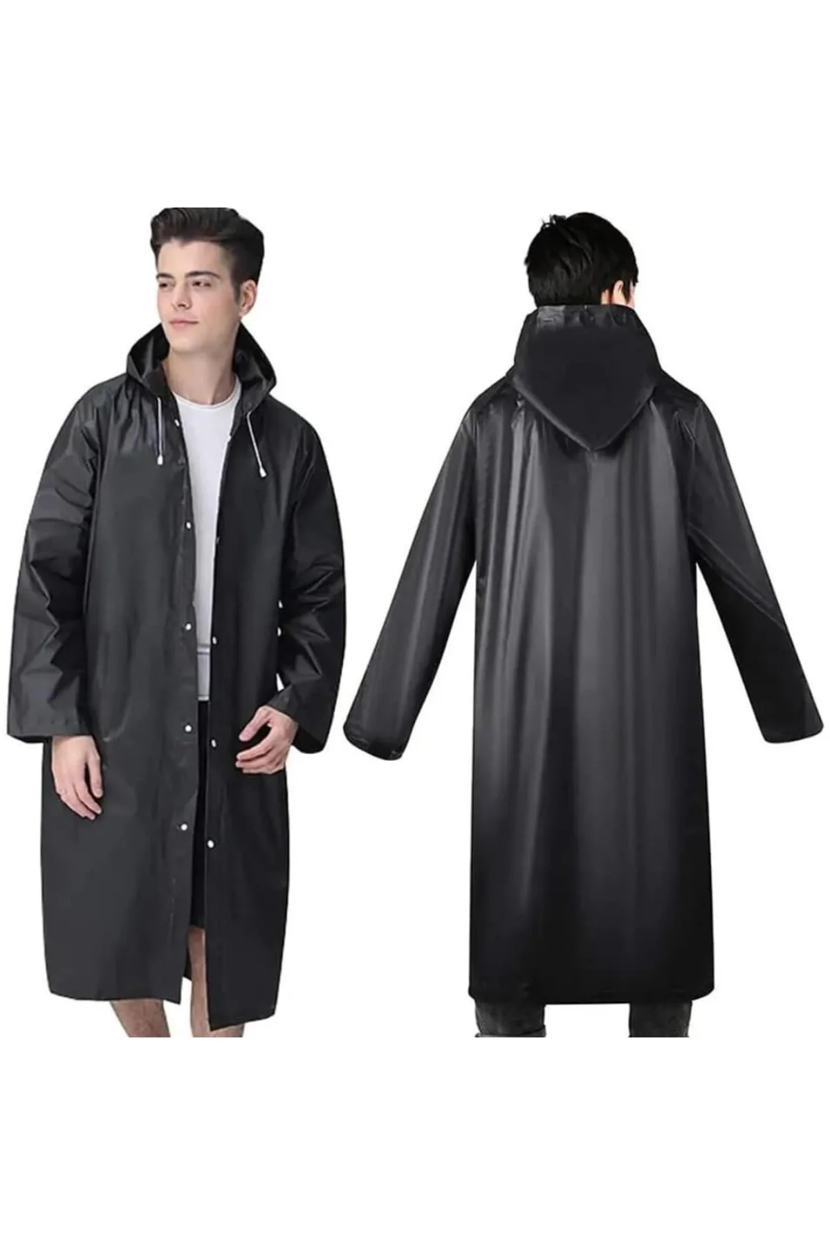 Hafif Taşınabilir Yağmurluk, Tekrar Kullanılabilir Unisex Yağmurl