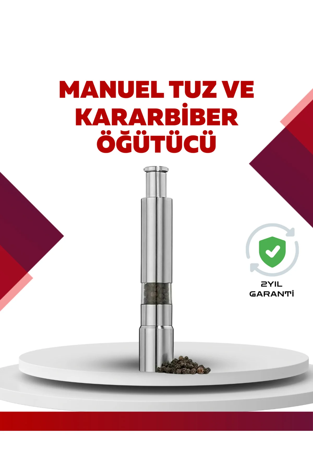 Hafif ve Kompakt, Taşınabilir Baharat Öğütücü - Mutfak ve Masa iç