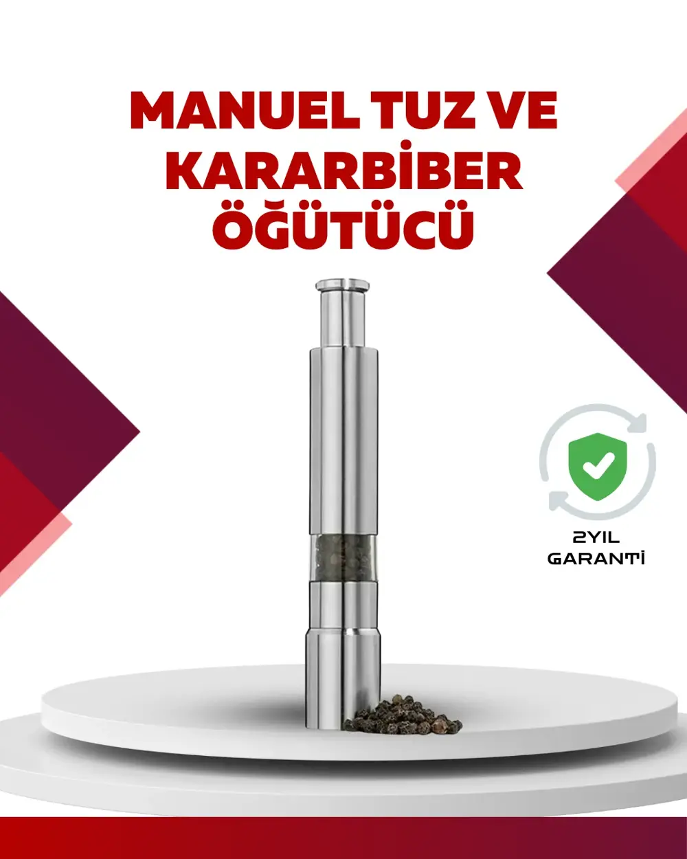 Hafif ve Kompakt, Taşınabilir Baharat Öğütücü - Mutfak ve Masa iç