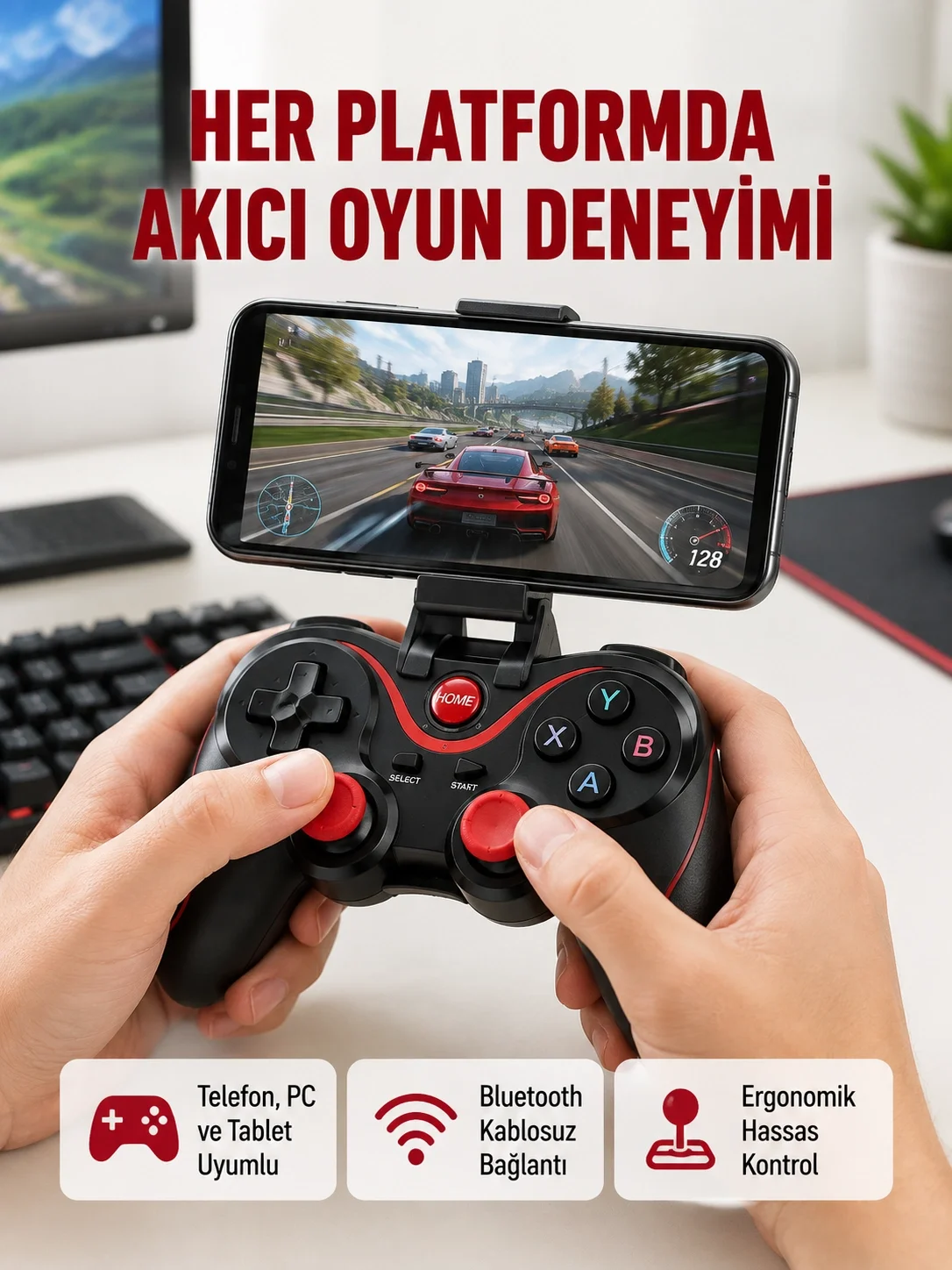Hafif ve Taşınabilir Kablosuz Bluetooth Oyun Konsolu Fiyatı, Yorumları ve Özellikleri