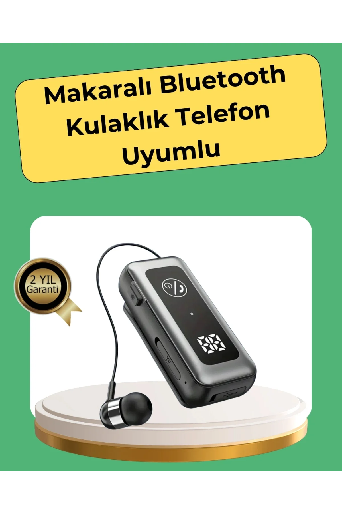 Hafıza Kartı Destekli Bluetooth 5.2 Kulaklık – İki Cihaza Bağlanm