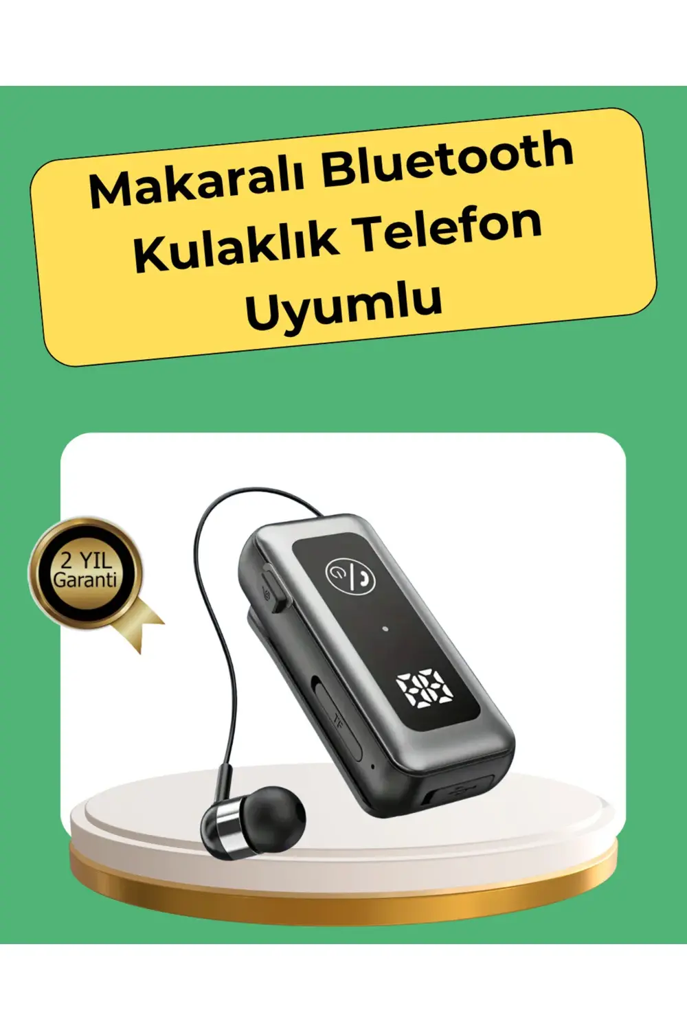 Hafıza Kartı Destekli Bluetooth 5.2 Kulaklık - İki Cihaza Bağlanm