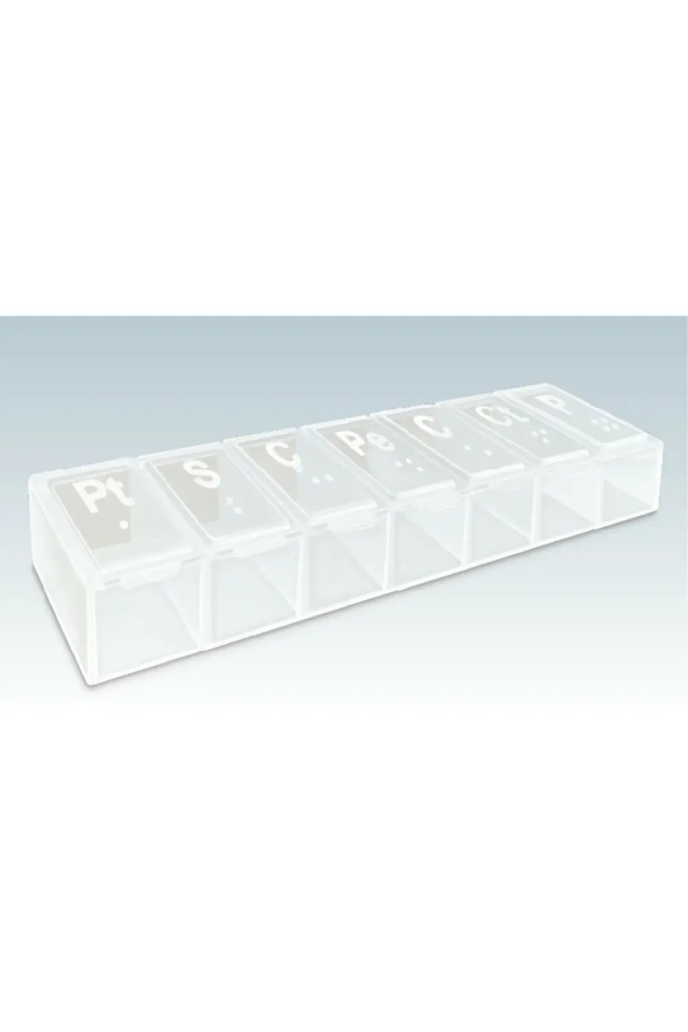 Haftalık Günlük Ilaç Saklama Kutusu Şeffaf - Hap Kabı 3 Adet