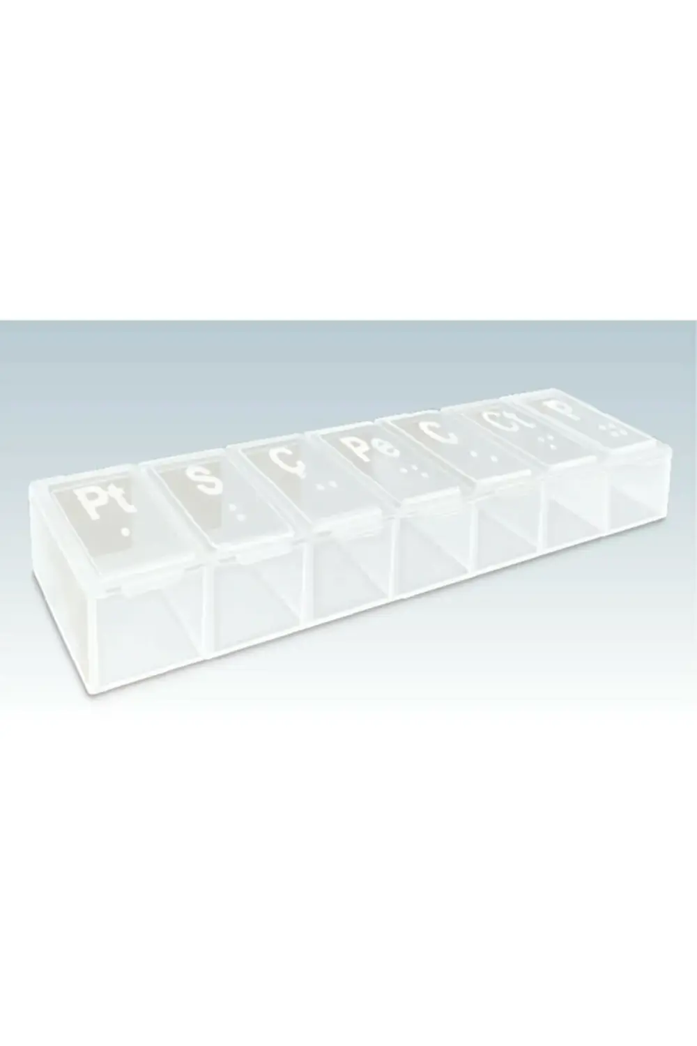 Haftalık Günlük Ilaç Saklama Kutusu Şeffaf - Hap Kabı 3 Adet