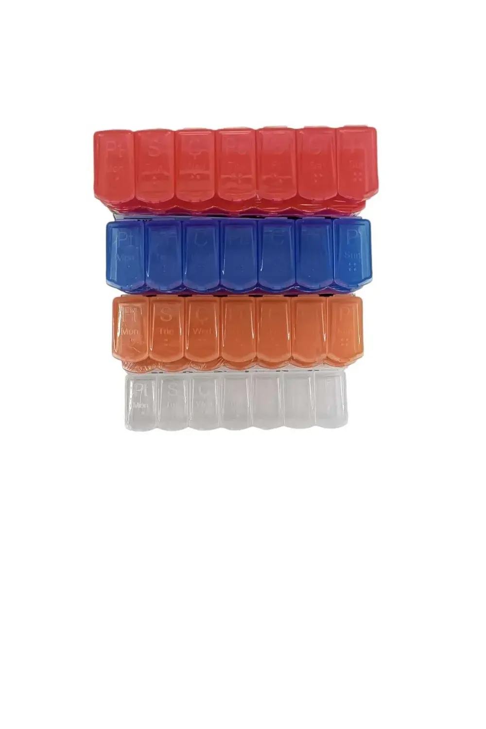 Haftalık Ilaç Hap-saklama Kutusu 12 Adet 7 Bölmeli 12 Adet