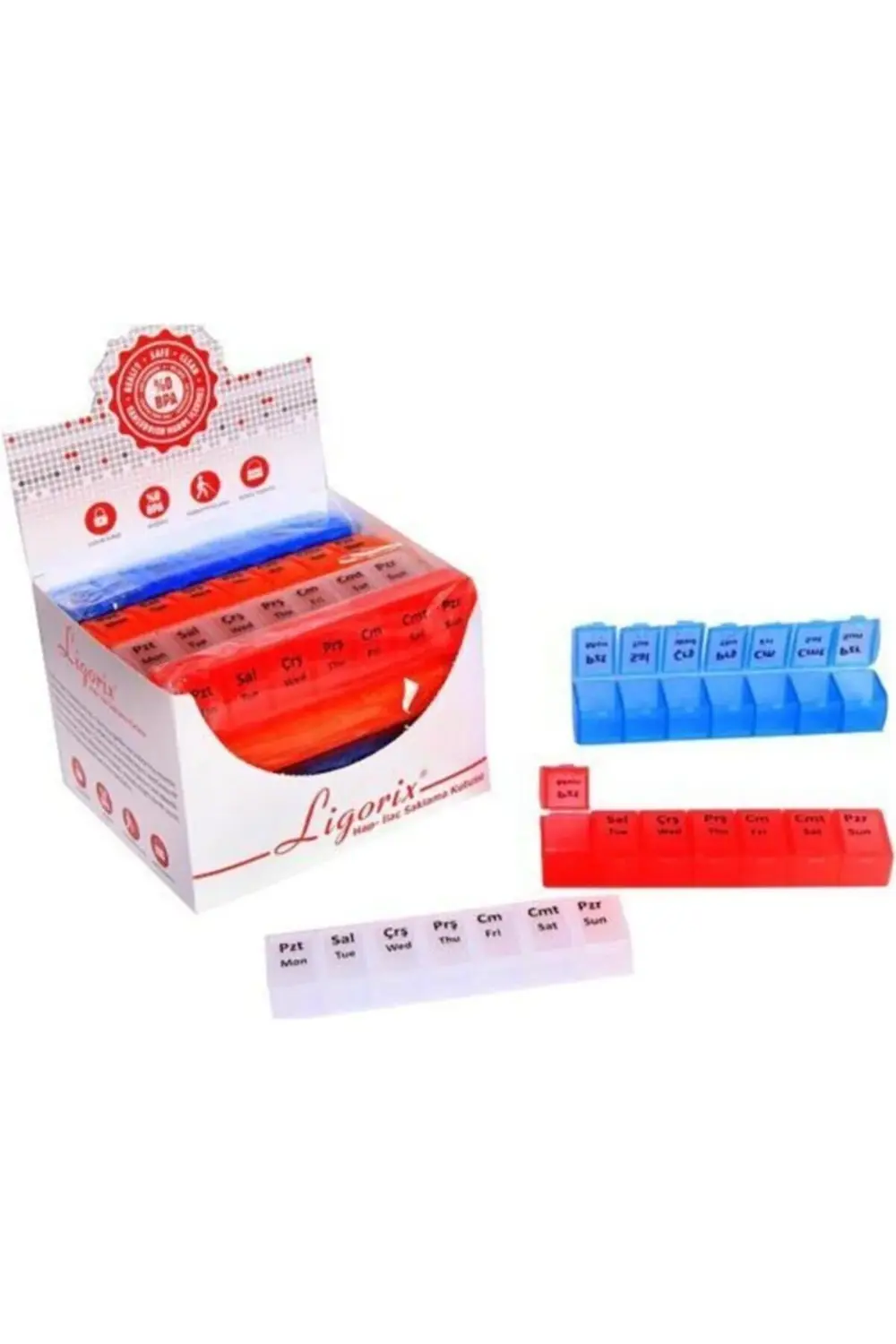 Haftalık Ilaç Hap Saklama Kutusu / Hapkabı