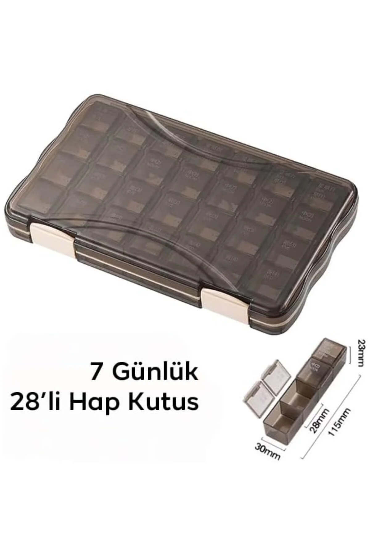 Haftalık Ilaç Kutusu | 7 Günlük | 28 Gözlü Haftalık Ilaç Kutusu, 