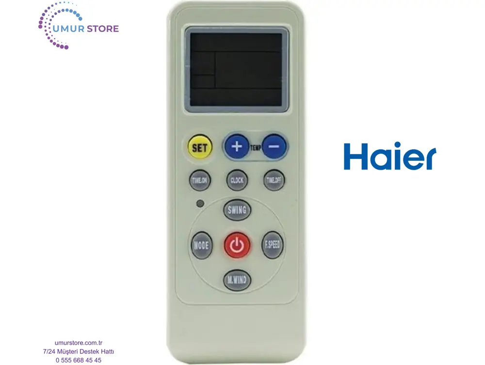 Haier HSU-09HD03 Uyumlu Klima Kumandası