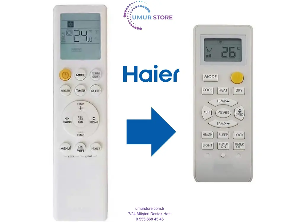 Haier İnverter Klima Kumandası