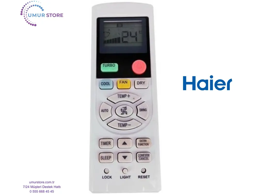 Haier YR-HD01 Klima Kumandası -Sadece Soğuk Mod Haier YR-HD01 Klima Kumandası -Sadece Soğuk Mod