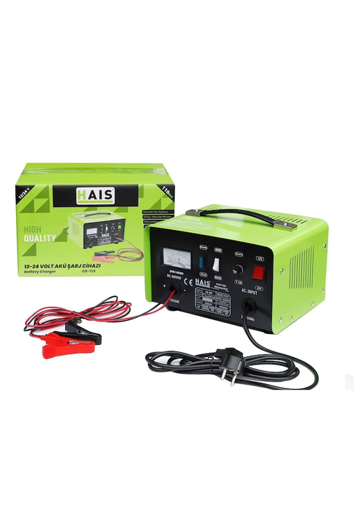 Haıs CB15S Akü Şarj Cihazı Motor Araba 12-24V