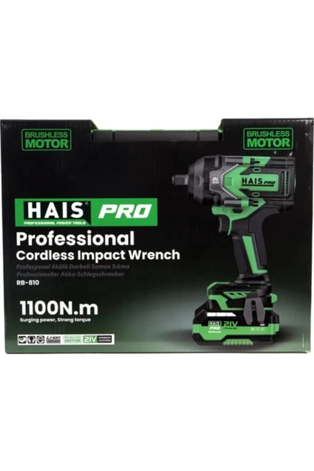 HAISPRO AKÜLÜ SOMUN SIKMA DARB 1100NM 21V 4.0 AH