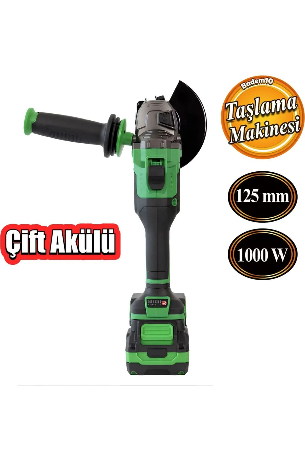 HAISPRO AKÜLÜ TAŞLAMA MAKİNASI 1000W 21V 4.0 AH
