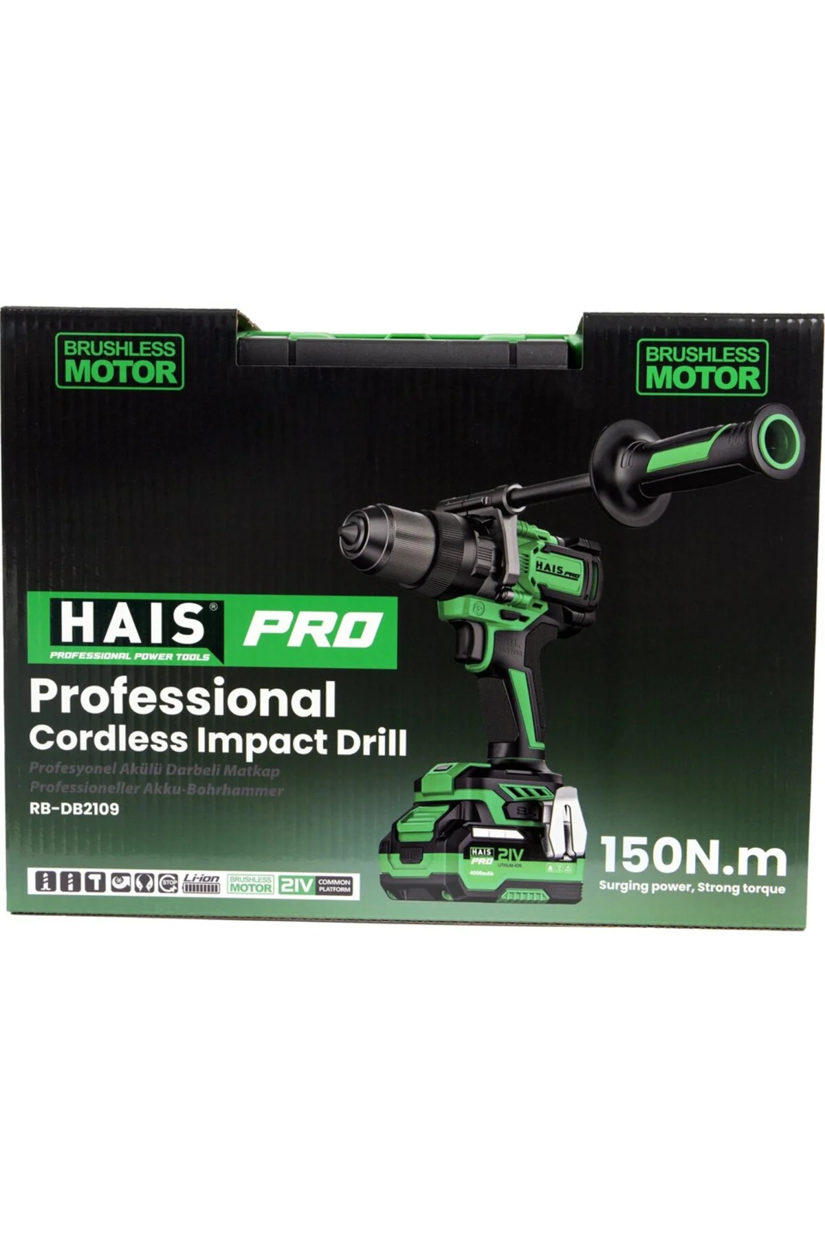 HAISPRO AKÜLÜ VİDALAMA MATKAP DARBELİ