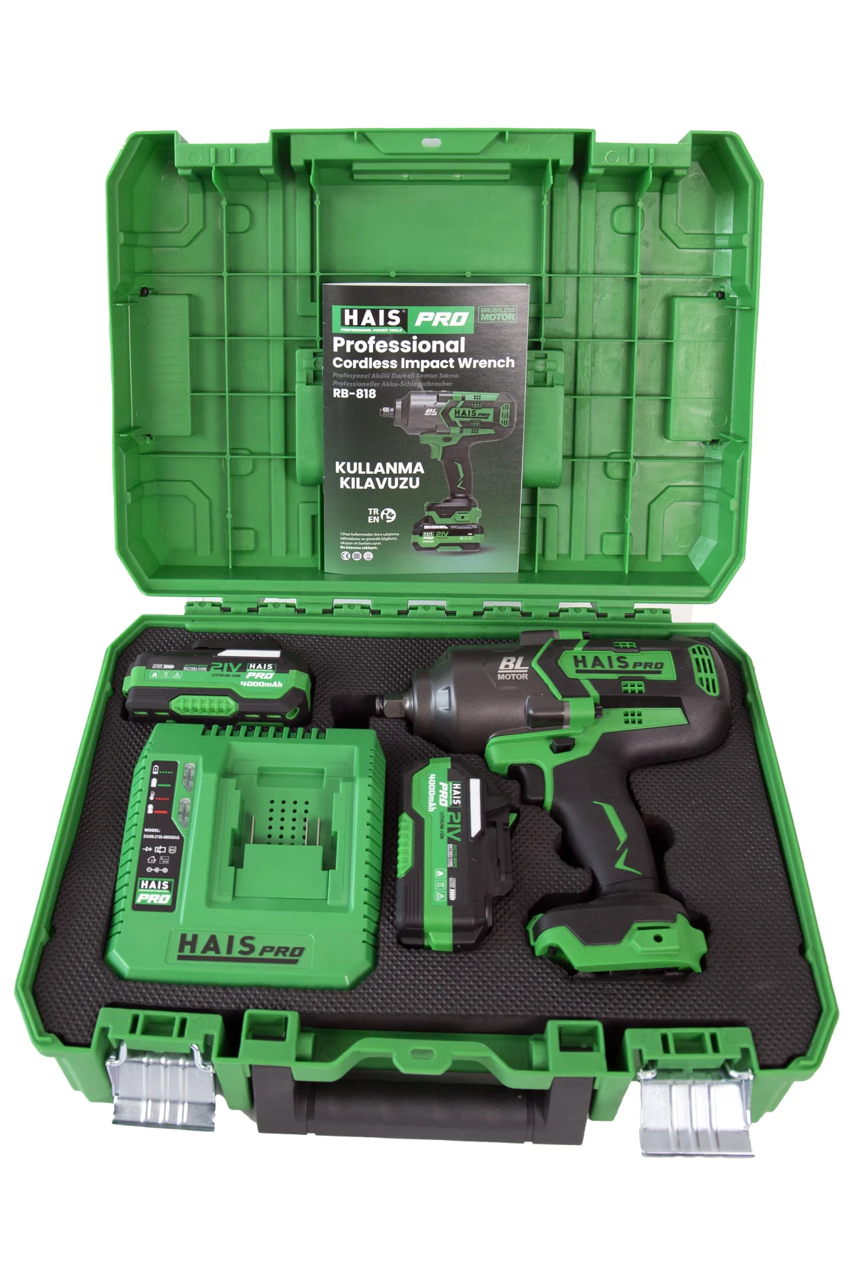 HAISPRO Profesyonel Darbeli Somun Sıkma 1300 Nm 21 V