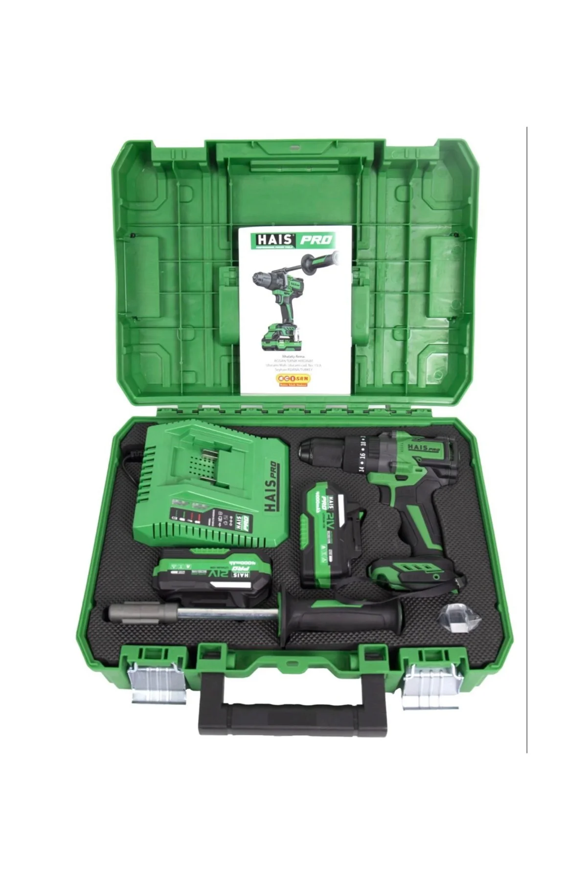 HaisPro RB-DB2109 Profesyonel Darbeli Matkap 21 V 4.0 Ah Çift Akü