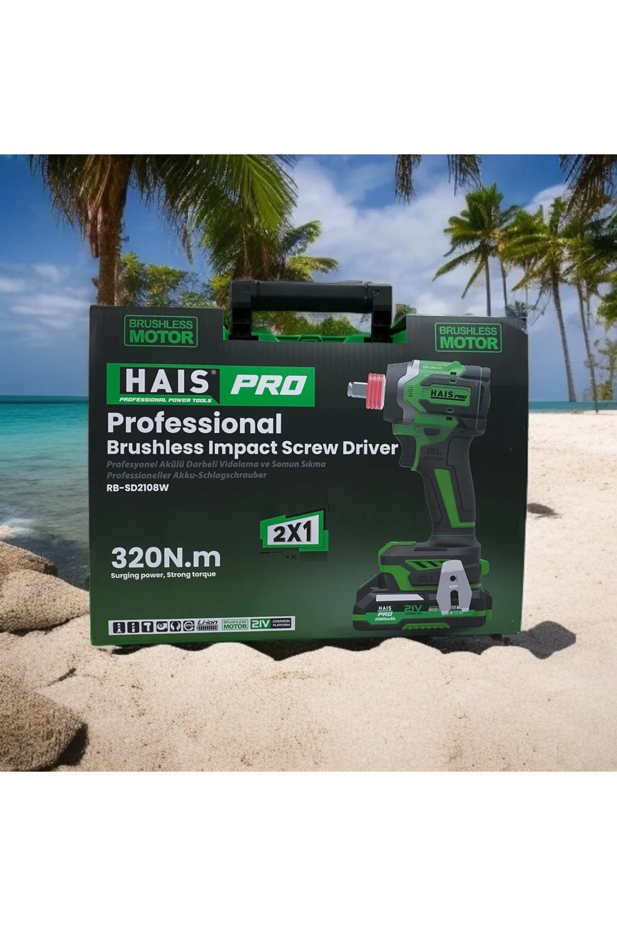 HaisPro RB-SD2108W Profesyonel Akülü Darbeli Vidalama ve Somun Sı