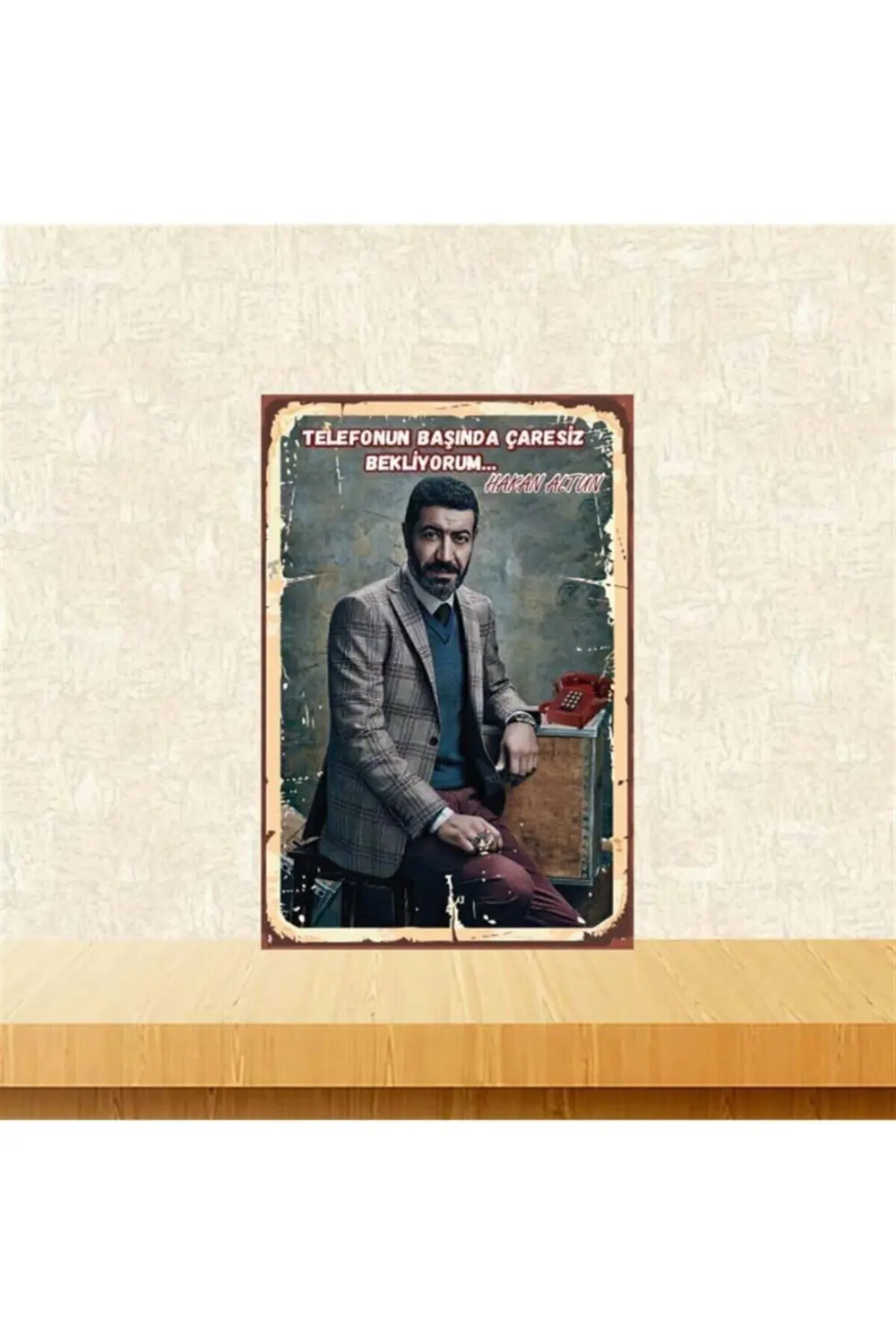 Hakan Altun Retro Ahşap Poster