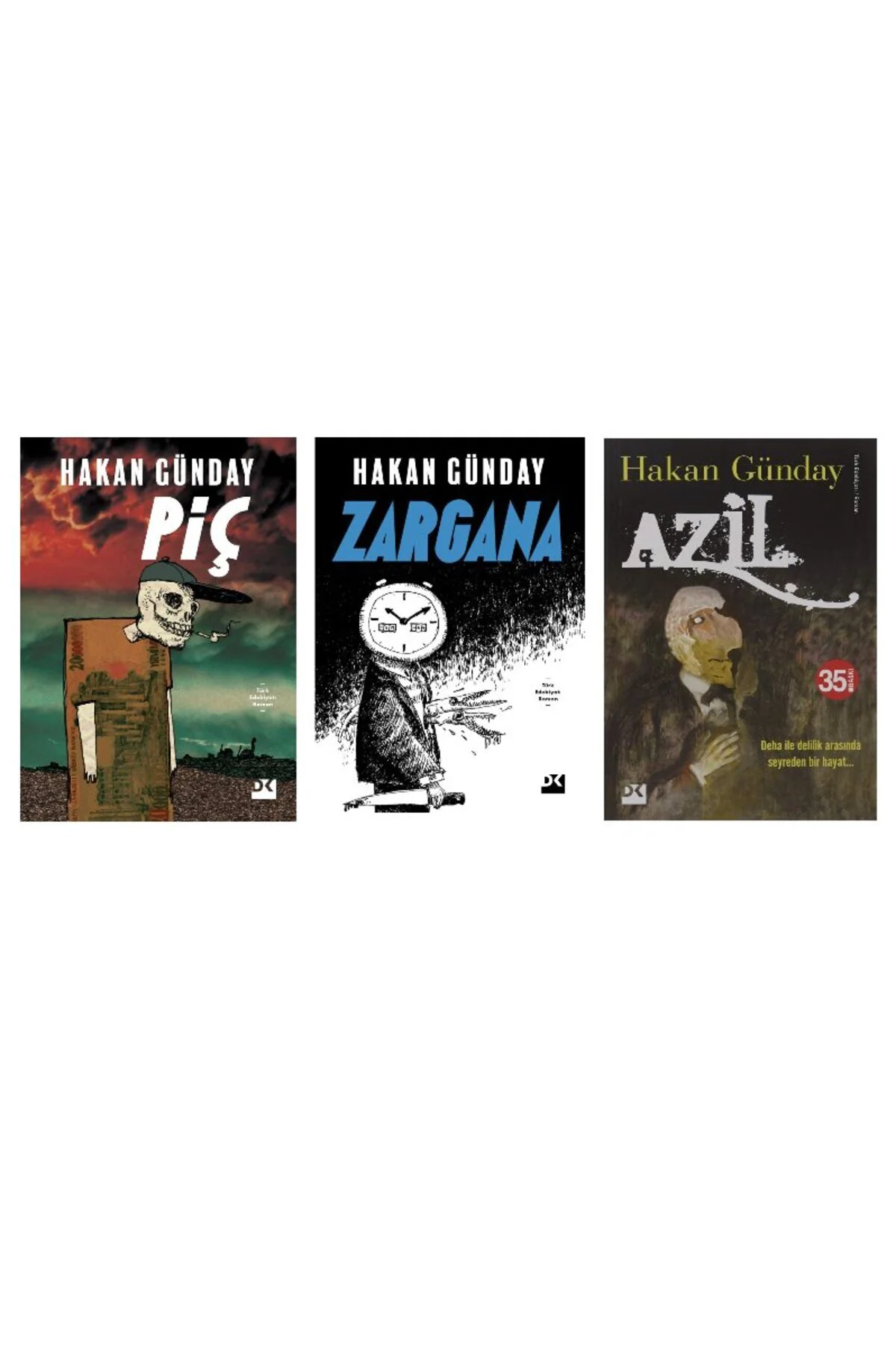 hakan gunday (pic+zargana+azil=3 kitap)