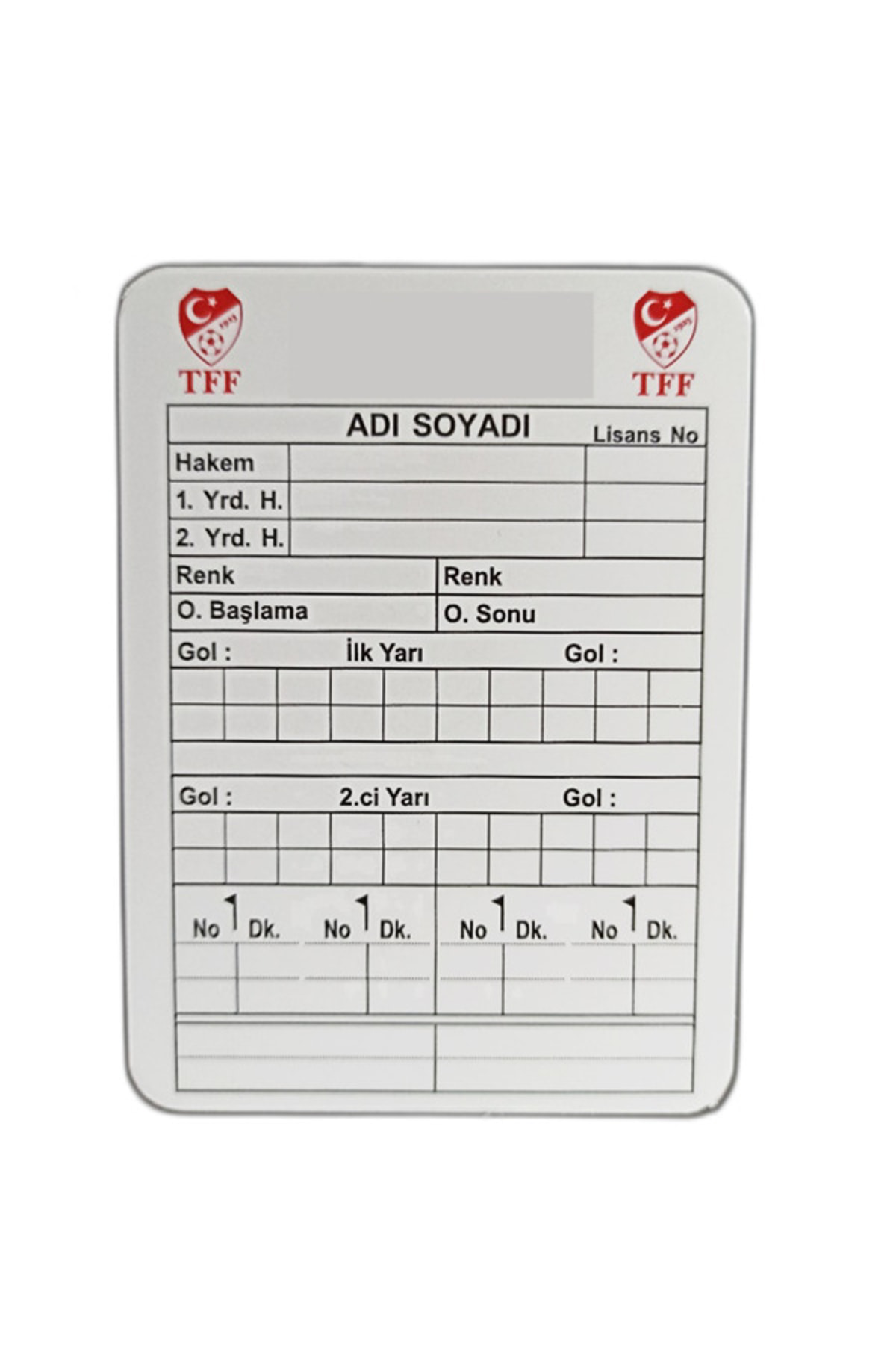 K18moda Hakem Tafsilat Kartı, 10 Adet