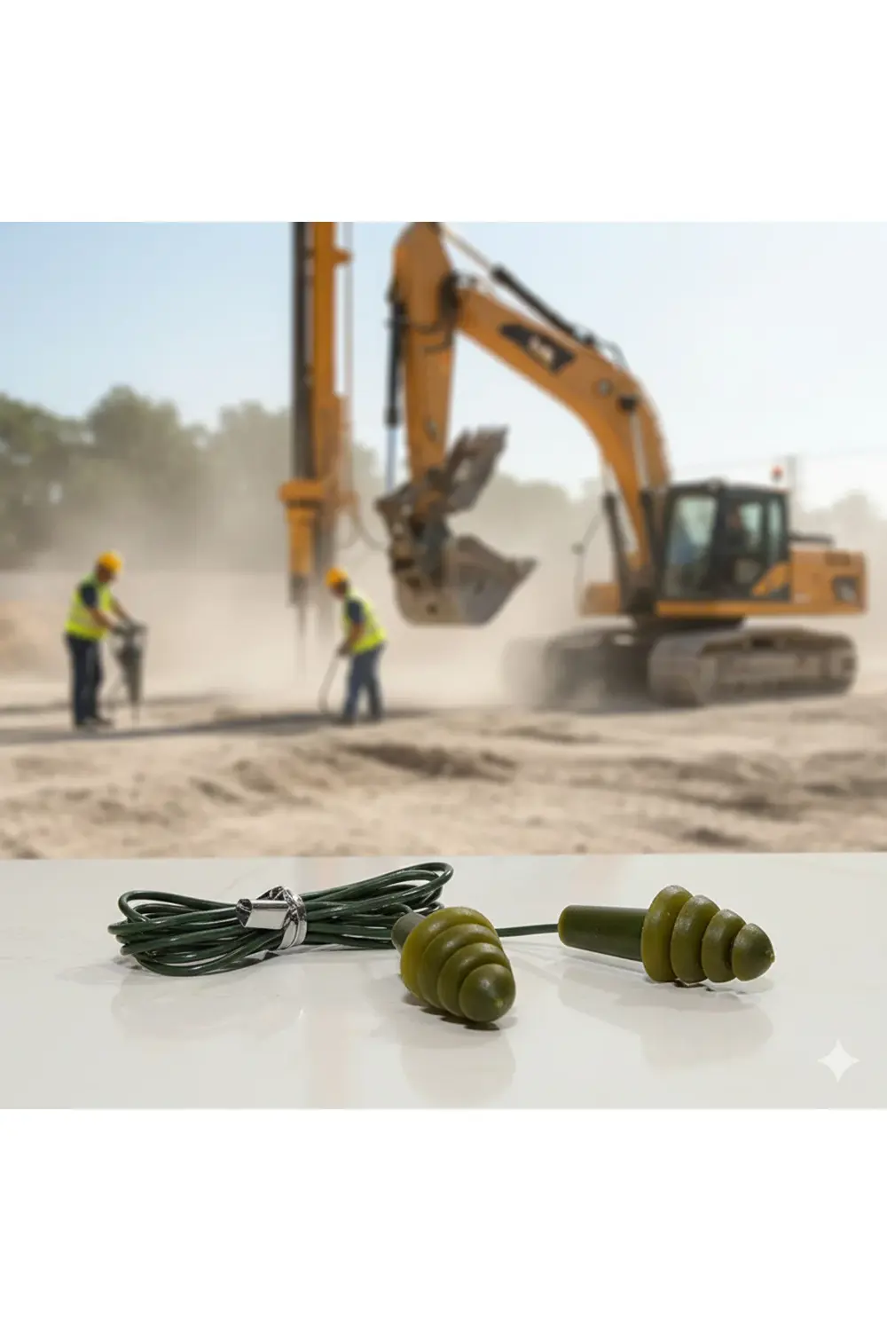 Haki Kulak Tıkacı - Yüzücü KulakTıkacı - Kulak Bandı - Kulak Tıpa