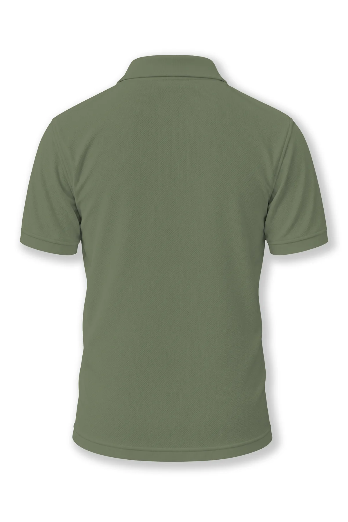 Haki Minimalist Logolu Polo Yaka Kısa Kollu Tişört