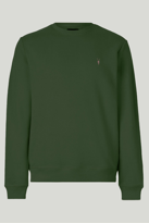 Haki Renk Basic Bisiklet Yaka Relaxed Regular Erkek Sweatshirt - 
