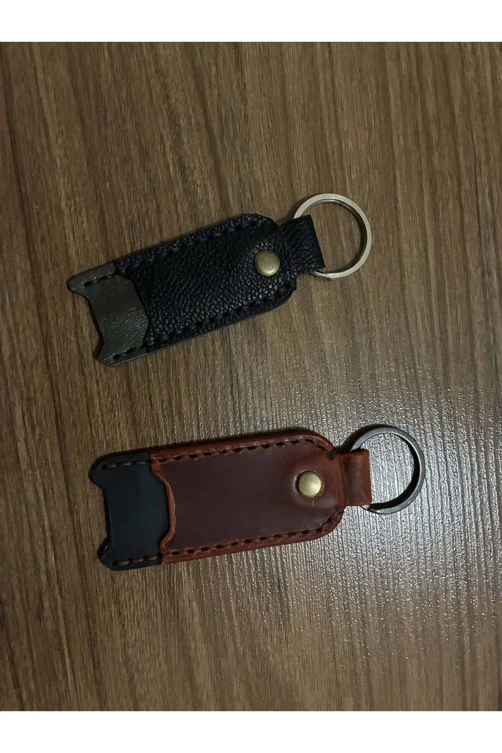 Hakiki Dana Derisi Anahtarlık, Flash Bellek Bölmeli Anahtarlık, K