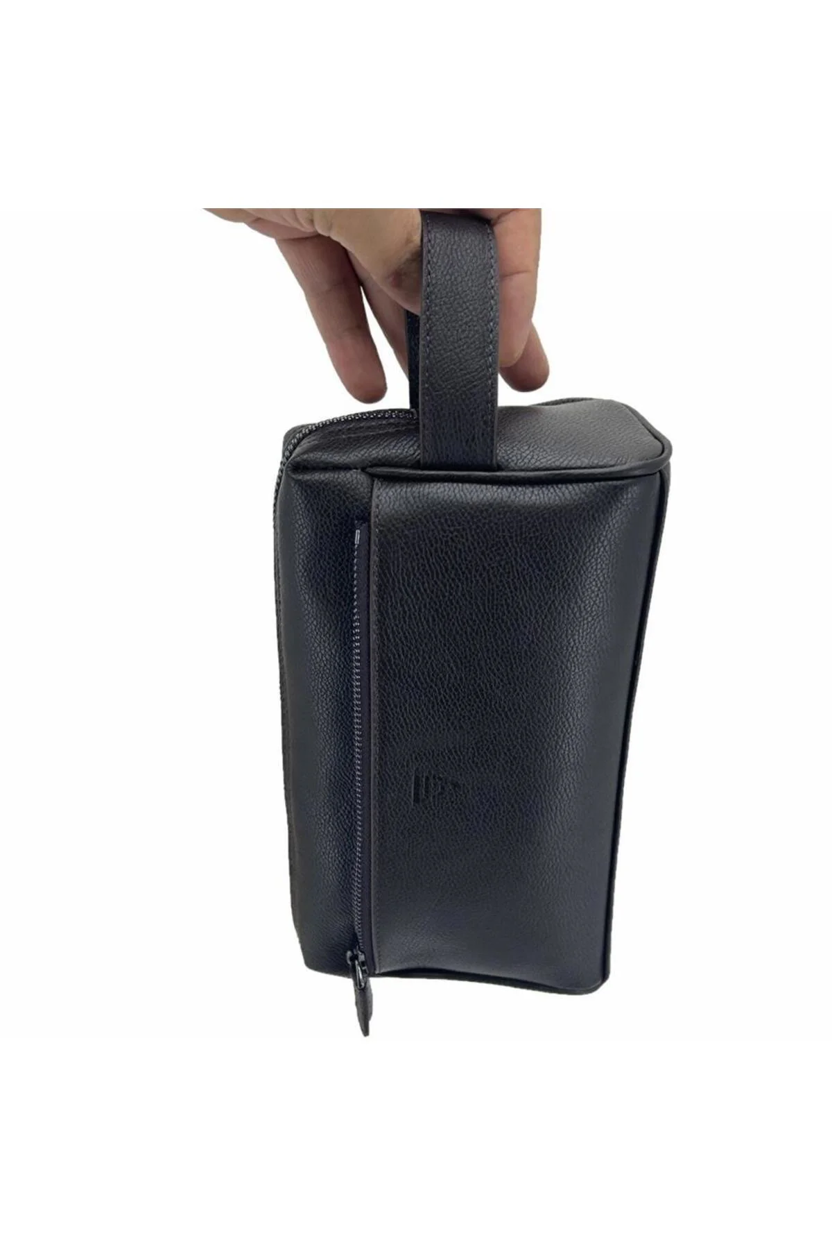 Hakiki Deri CA250 Dopp Kit El Çantası Siyah