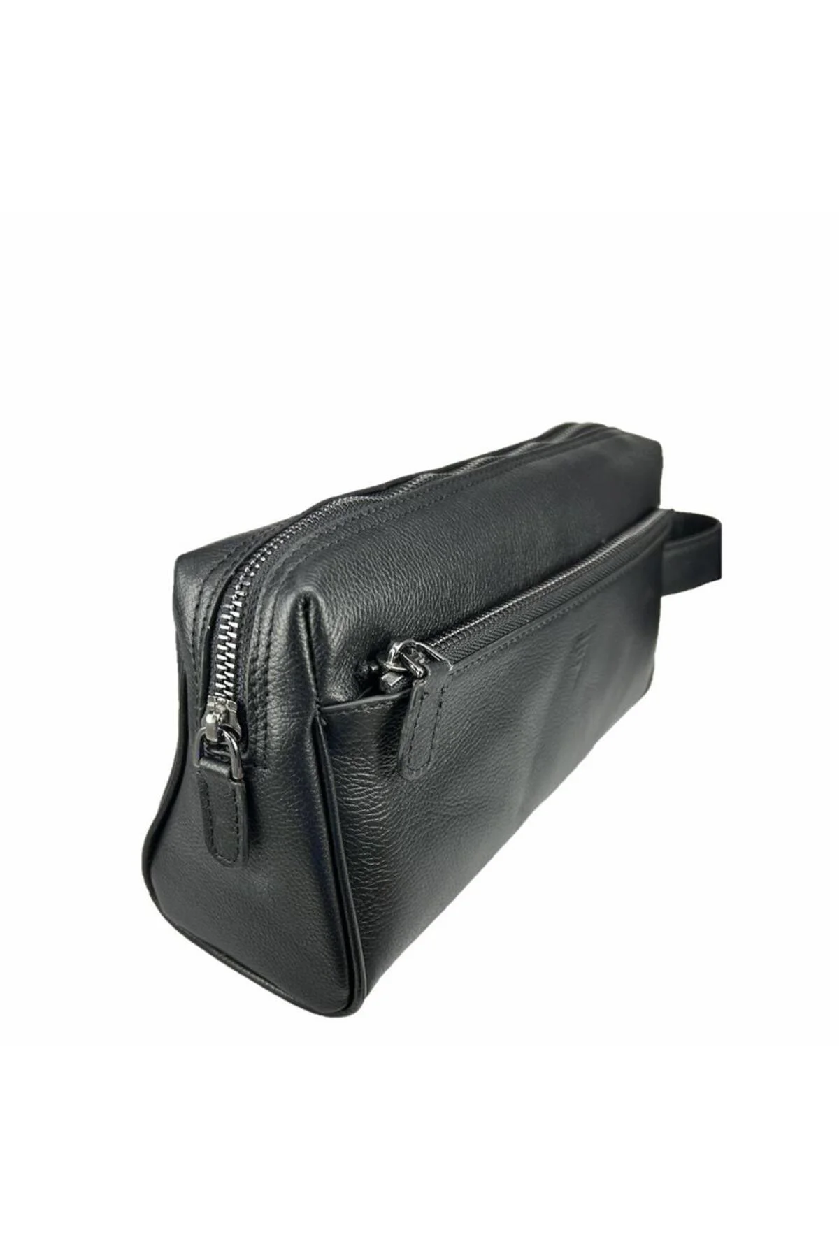 Hakiki Deri CA250 Dopp Kit El Çantası Siyah