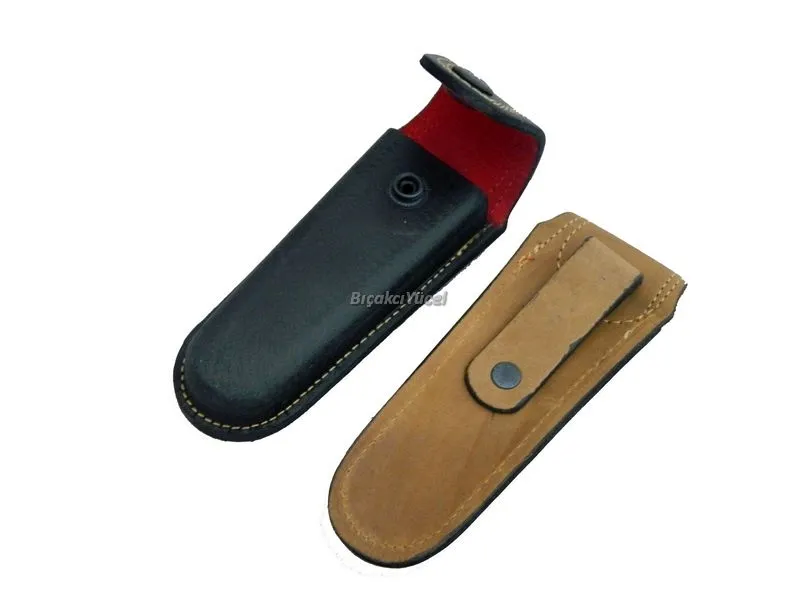 Just Cheap Store Hakiki Deri Çaki Kilifi No:4 - 14 Cm, Kemerlikli