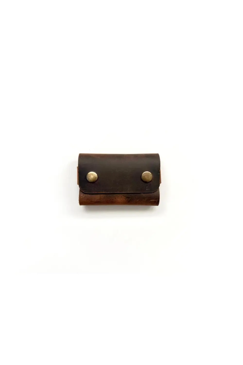 Hakiki Deri Çıtçıtlı Anahtarlık Kartlık Mini Cüzdan