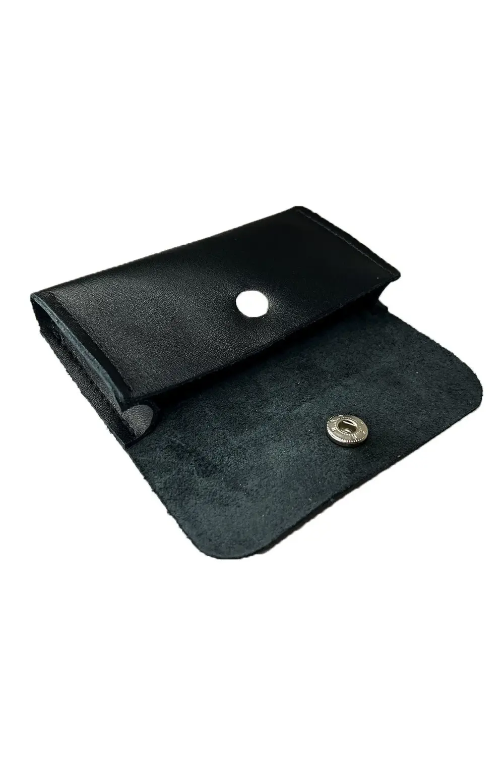 Hakiki Deri Çıtçıtlı Kartlık