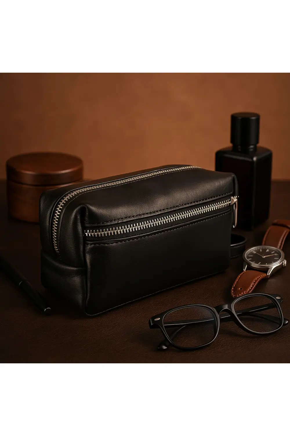 Hakiki Deri El Çantası Siyah