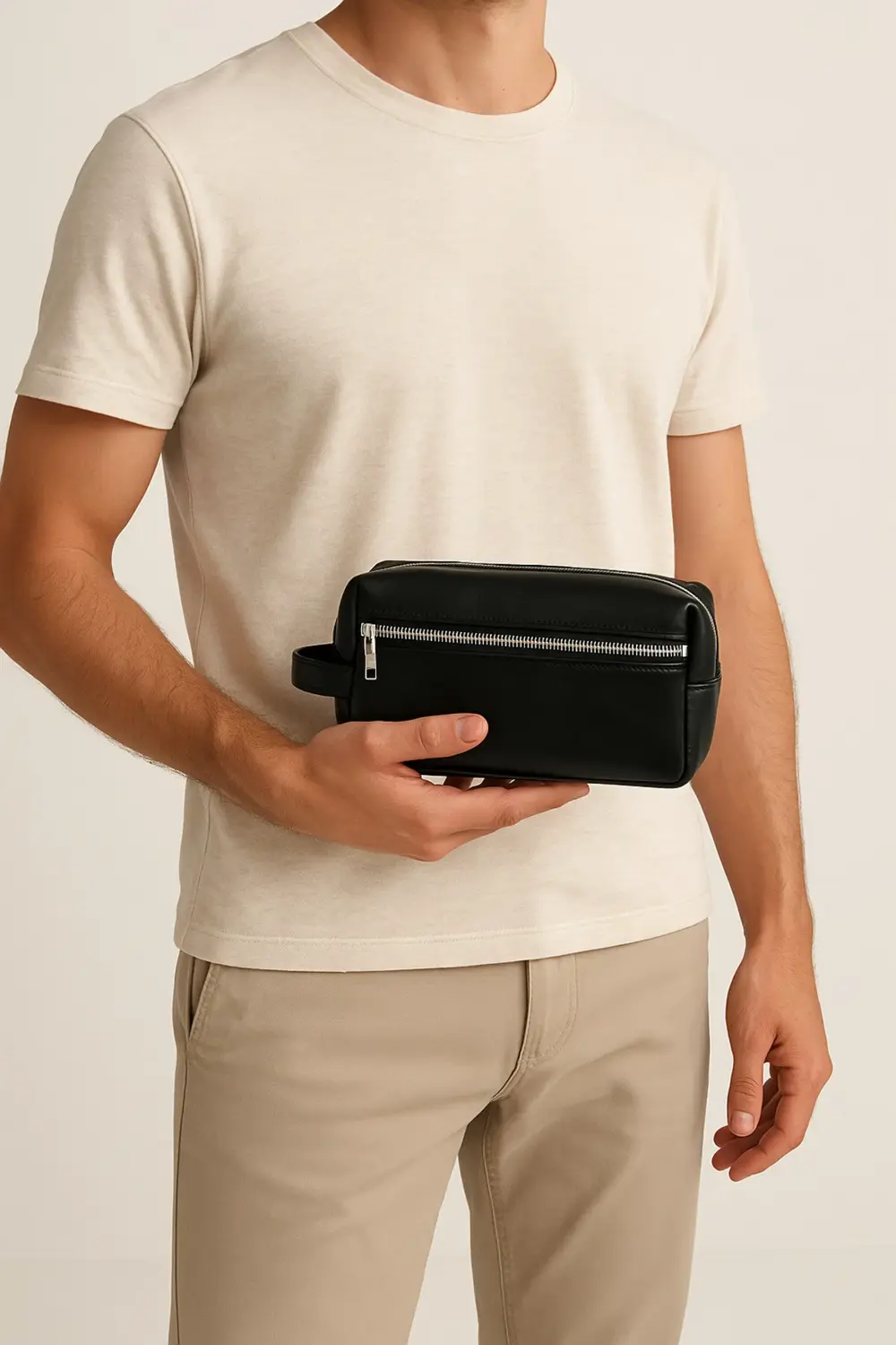 Hakiki Deri El Çantası Siyah