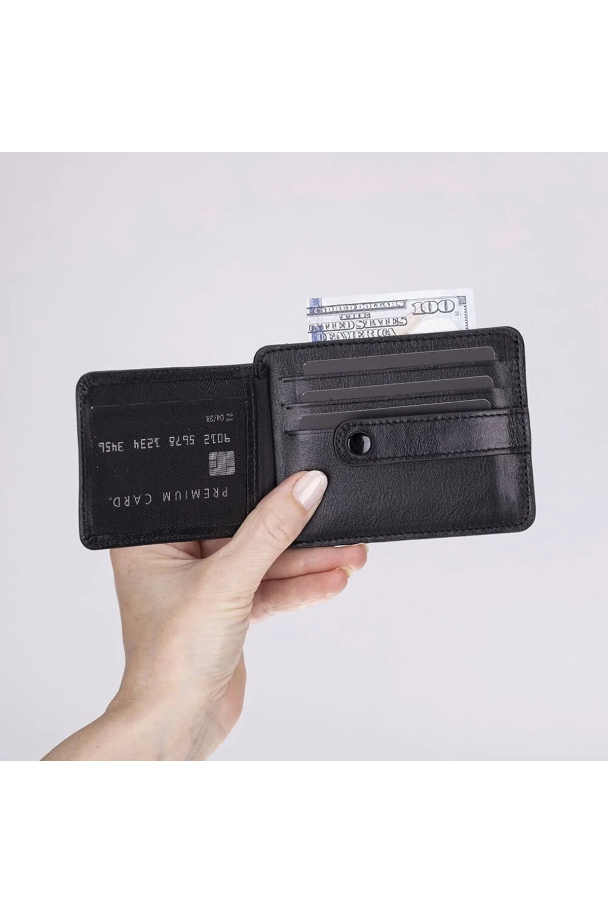 Hakiki Deri, El Yapımı Kartlık BLWL20 RST1 Siyah