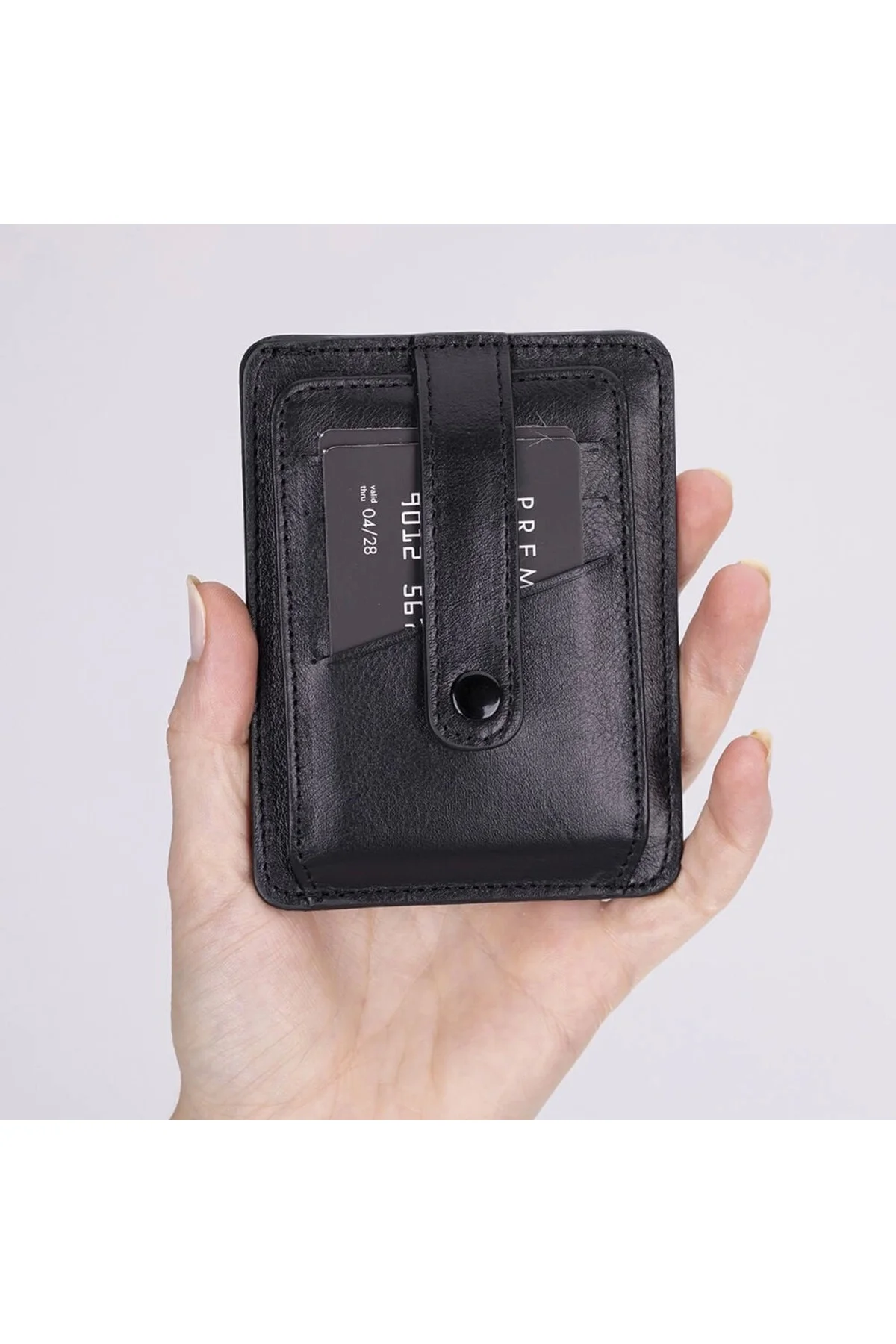 Hakiki Deri, El Yapımı Kartlık BLWL20 RST1 Siyah