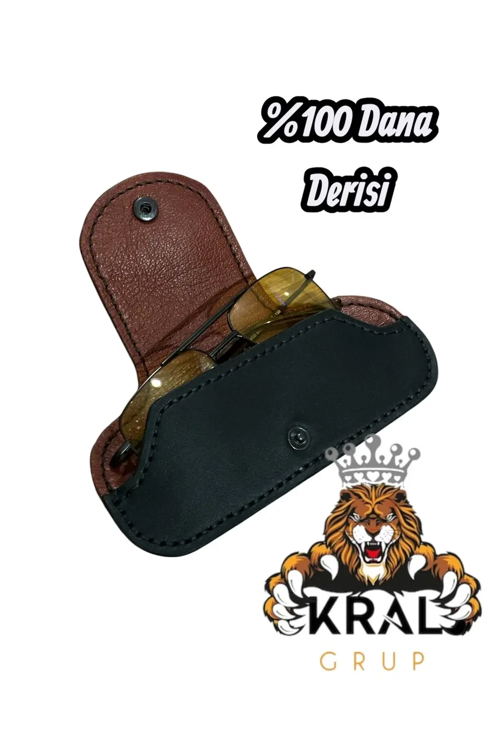 Hakiki Deri Gözlük Kılıfı, Stil ve Koruma Bir Arada Gözlük Kabı,