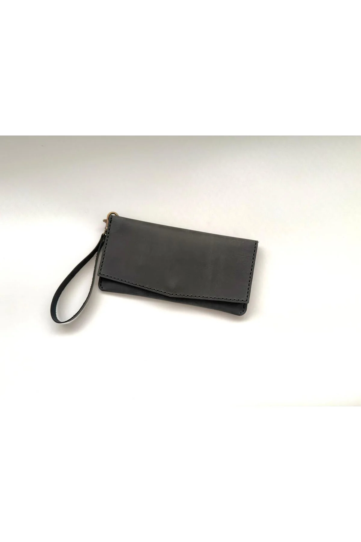 Hakiki Deri Kadın Cüzdan Bileklik Askılı 7 Kartlıklı 20x10 cm - E