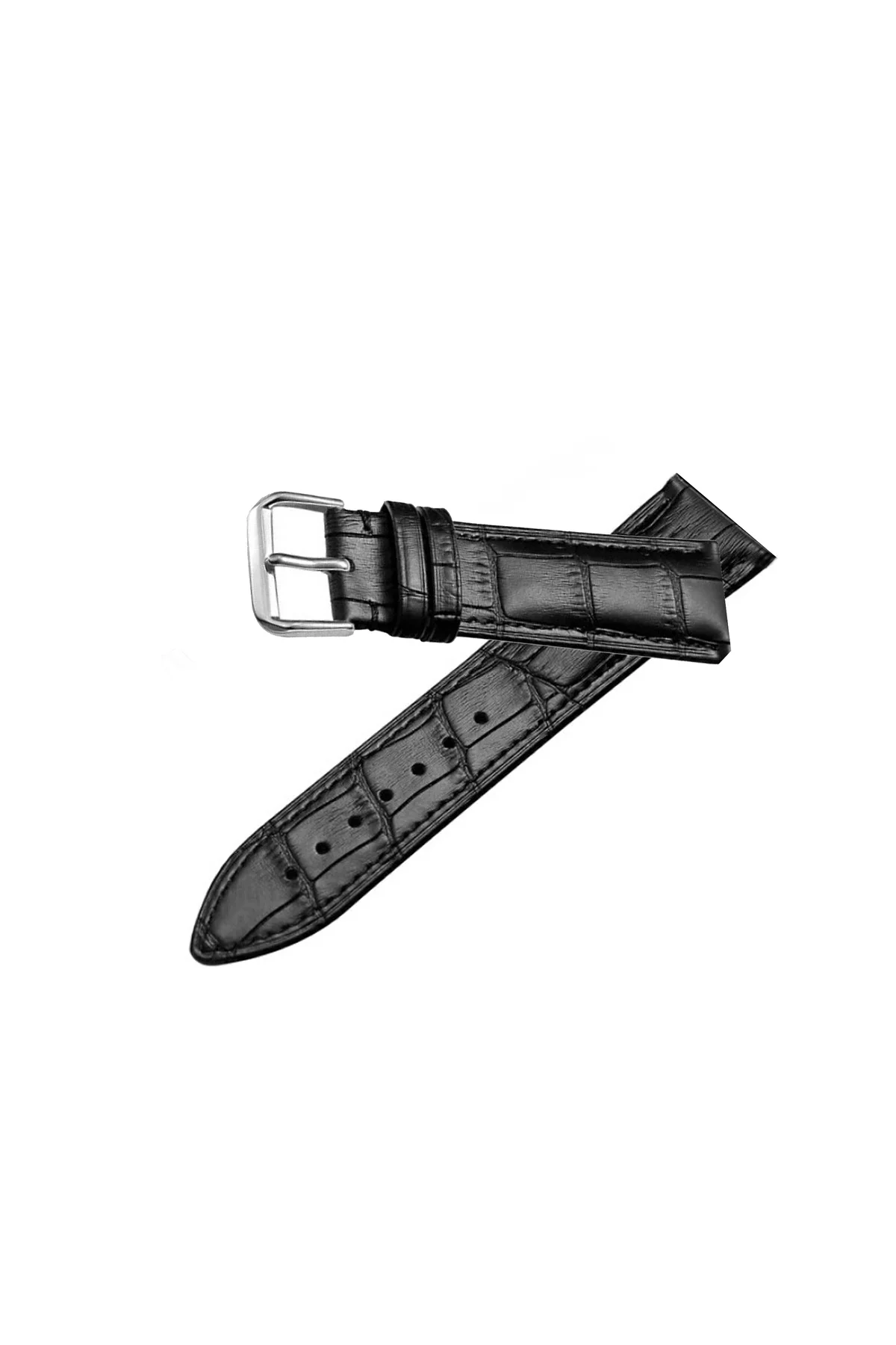 Hakiki Deri Siyah Saat Kordon Kayış Kordon 22 mm Hakiki Deri Siyah Saat Kordon Kayış Kordon 22 mm